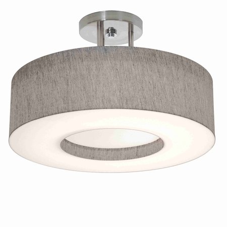 AFX Montclair 15'' Semi-Flush - Grey Shade MCF1524MB-GYSF